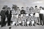 HMS Gambia's soccer team in Iran, 1955. Photo kindly submitted by Janet Kirkham, niece of sick berth attendant Ken Griffin