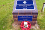 Wreath laid at the HMS Gambia memorial at the National Memorial Arboretum, Alrewas in 2008 by the Seaham Branch of the Royal British Legion.