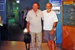 Allen 'Geordie' Todd and Terry Craig leaving Perth in 2004. Both were Electrical Mechanics on the 1957/58 commission and hadn't seen each other for 46 years. Photo kindly supplied by Terry Craig.