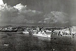 HMS Gambia in Malta’s Grand Harbour, 1955/56. Image from Amanda Dalton, John Aire's daughter