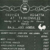 Cock of the Fleet Regatta scores, 1960 at Trincomalee, Ceylon