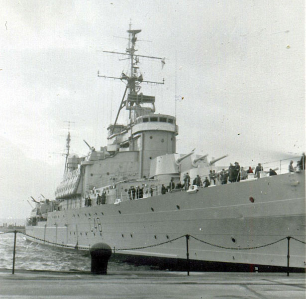 HMS Gambia, Liverpool, Sunday, December 4, 1960