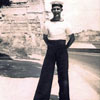 Keith Butler on his first shore leave in Valletta, Malta in 1954. Image from Keith Butler