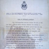 John Cameron's Distinquished Service Medal Citation. Photo kindly supplied by his son.