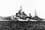 HMS Ceylon at anchor off Greenock, July 1943