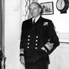 Vice Admiral Sir Robin Durnford-Slater, the commander of Anglo French naval forces during the Suez Crisis, October - December 1956. Imperial War Museums MH 16408)