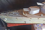 Radio-controlled model of HMS Gambia by John Birch.