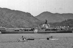 HMS Glory at the Fleet Ships Regatta, Marmarice, Turkey, July 1950. Photo from my dad's albums.