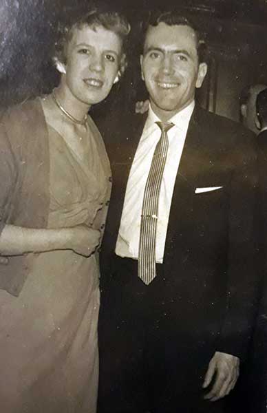Eddie and wife in 1959