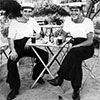 Davie Bell & Eddie Gouarne at Barrakka Lift, Malta in October 1951. Photo from Anne Irvine.