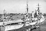 HMS Gambia at Port Said, Egypt, November 1951. Photo from Anne Irvine.