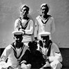 Mick Neill, Tam Sutherland, Bert 'Jock' Fletcher, Jock Reynolds and Eddie Gouarne. Photo from Anne Irvine.
