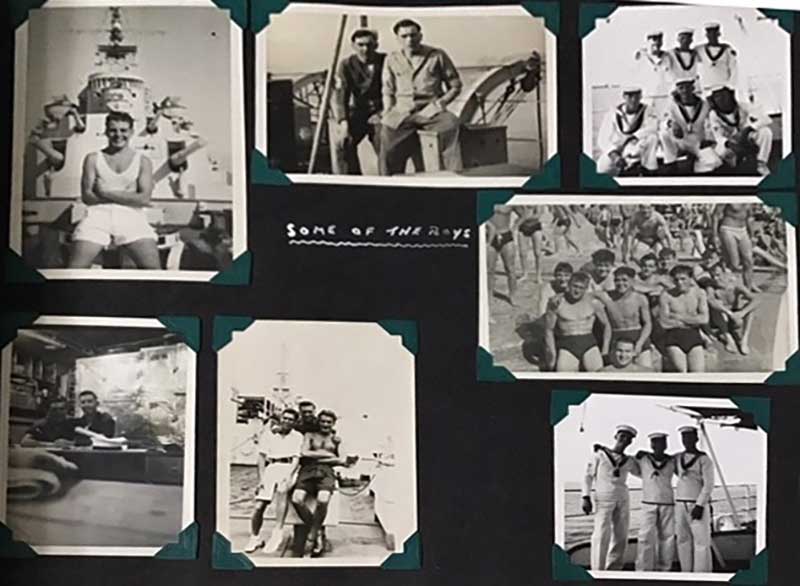 A page from Eddie's photograph album