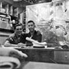 'Scouse' Sloan & Eddie Gouarne, Sto’s M D, HMS Gambia, 1950. Photo from Anne Irvine.