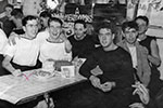 HMS Gambia's Stoker's Mess, Christmas, 1951. Photo from Anne Irvine.