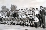 HMS Gambia's soccer team in Iran, 1955. Photo kindly submitted by Janet Kirkham, niece of sick berth attendant Ken Griffin