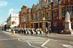 The Association marching down The Parade, Leamington Spa in 1991. This photo was kindly submitted by Ian Frost of Leamington Spa RNA