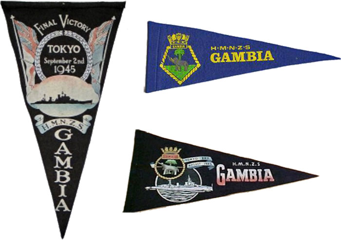 HMNZS Gambia Pennants