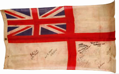 HMS Gambia ensign, 1945