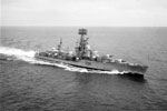 HMS Agincourt seen here in July 1962, was a Battle class fleet destroyer launched on January 29, 1945. In 1959, she was refitted and rearmed as radar picket ship. She was decommissioned in 1972. Imperial War Museum HU 129667