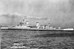 HMS Birmingham, a Southampton class cruiser at Norfolk Navy Yard, November 16, 1944. Imperial War Museums A 30322