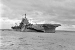 HMS Formidable at anchor during WWII. Imperial War Museums FL 6345