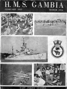 HMS Gambia Commissioning Book 1955-1956
