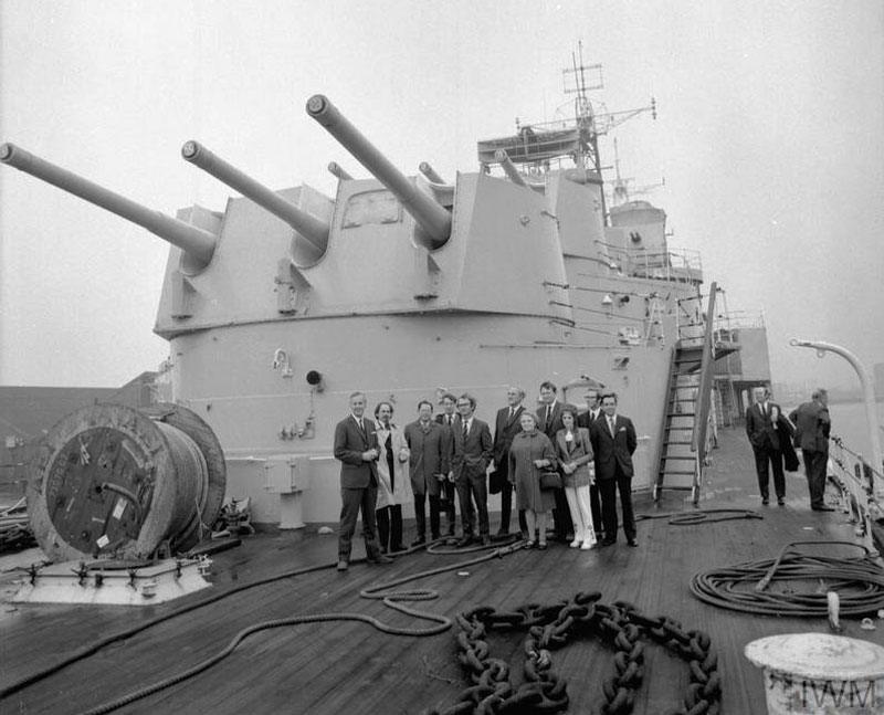 HMS Gambia at Fareham-Creek-1967