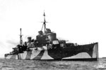 HMS Mauritius C80. Built by Swan Hunter. Laid down March 31, 1938. Launched July 19, 1939. Completed January 1, 1941. Paid off 1952. In reserve 1953-1960. Broken up by Ward, Inverkeithing, 1965.