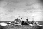 HMS Mauritius at high speed, September 1942. Photo: Lt. D. C. Oulds. Imperial War Museums A 11656