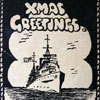 The cover of the 1944 Christmas card sent to Mrs Hopkins in Western Australia. Photo kindly supplied by Terry Criag.