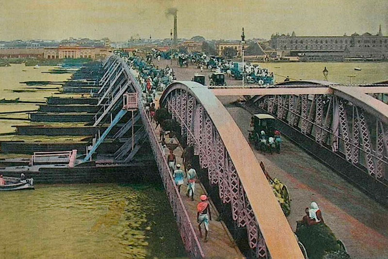 Howrah Bridge over the Hooghly River, Calcutta
