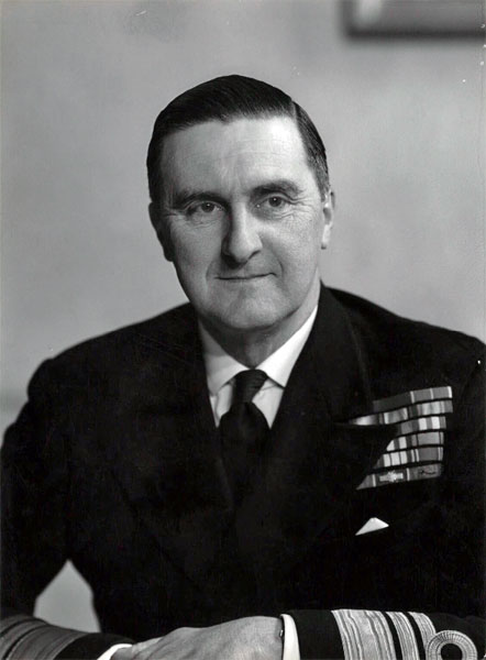 Admiral Sir Maurice James Mansergh KCB CBE in 1951