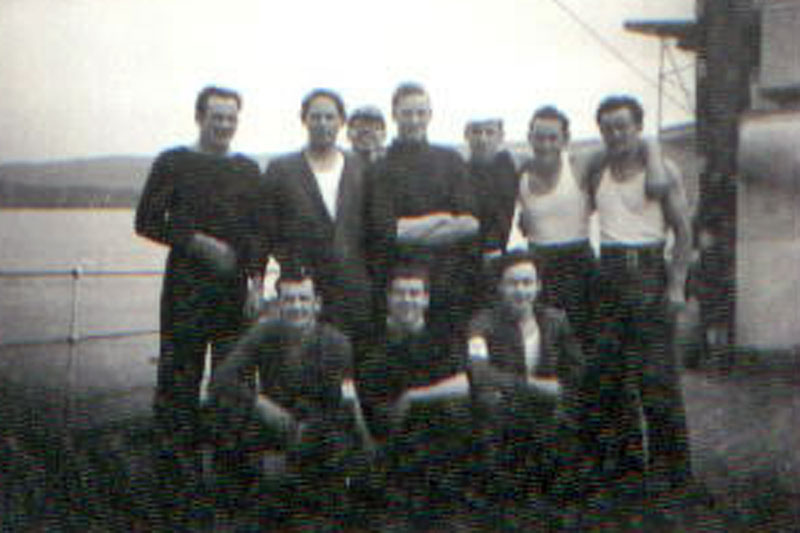 A crew group from HMS Cook