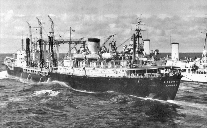 RFA Tidesurge and HMS Gambia, 1959