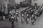 Combined Royal Marines Bands, probsbly from HMS Kenya and Gambia. March Past Governors Residence, Gibraltar