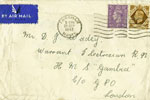 Envelope addressed to David Jenkin Wadey