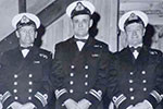Laurie Carr (left) as a unit officer with TS Talisman in Nelson.