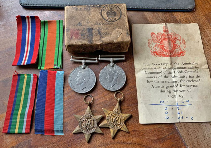 Peter Johnson's medals