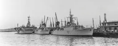 HMS Albion, HMS Lynx, and SAS Vrystaat (Ex-HMS Wrangler)