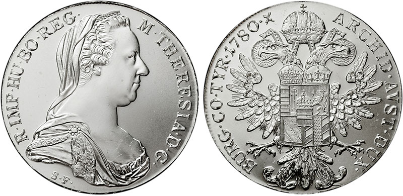 Silver 1780 Marie Theresa Thalero