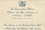 An invitation to a dance.