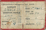 Eric Steele's ID card.