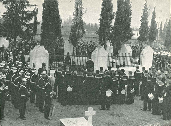The rememberance service at Volos