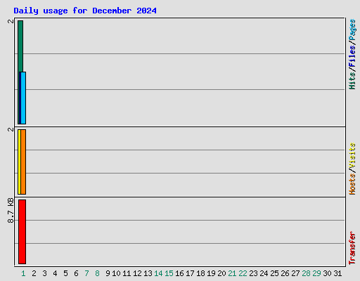 Daily usage for December 2024
